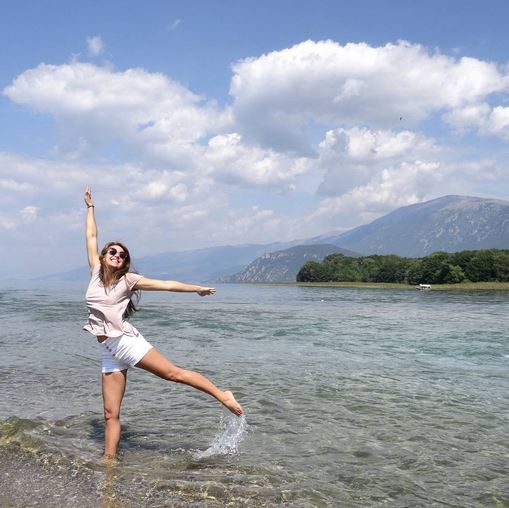 montezuma beach ocean woman happy