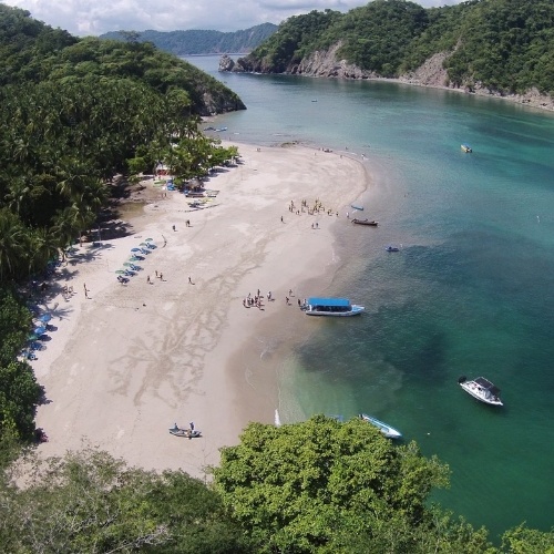 bird's eye view of Tortuga island
